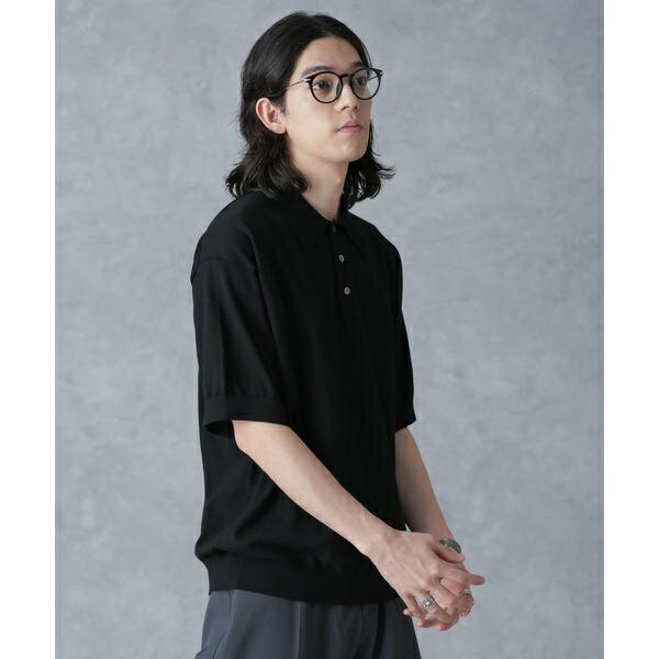 crepuscule／別注 S／S KNIT POLO／ナノユニバース（NANO universe）