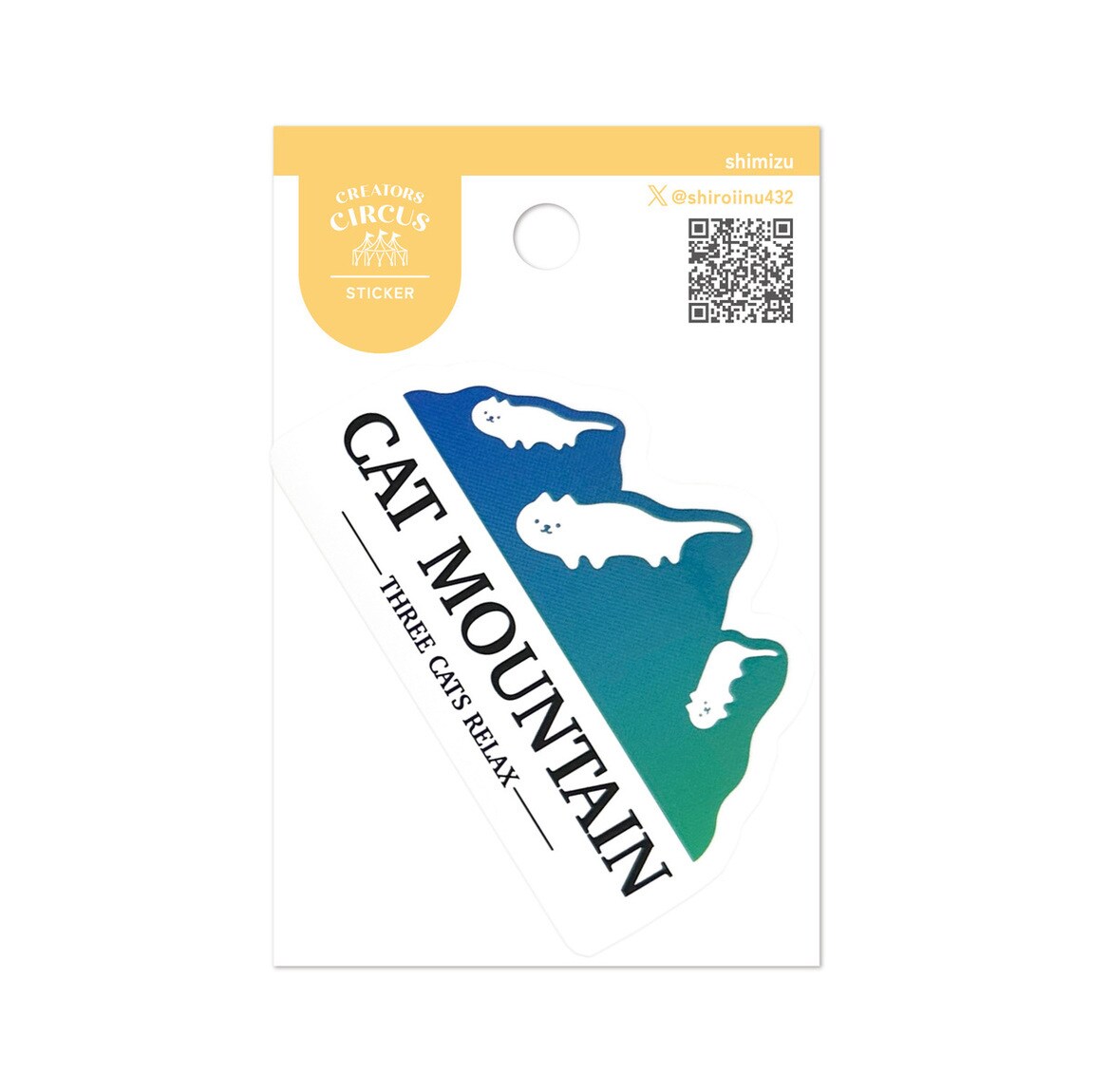 クリエイターズサーカス ステッカー CAT MOUNTAIN／フロンティア（FRONTIER）