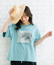 【sabstreet bis】【web限定】 15号(3L) モノクロームフォトプリントTシャツ/サブストリート(sab street)