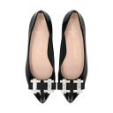 Bridget Birkin◆1.5cmヒール◆ビジューリボンバレエレインパンプス/ブリジット バーキン(Bridget Birkin)