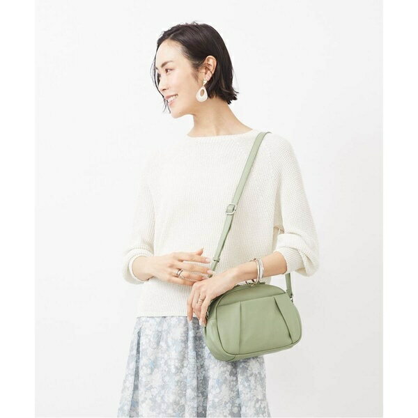 タックポイントラウンドショルダーバッグ/MK ミッシェルクラン バッグ(MK MICHEL KLEIN BAG)