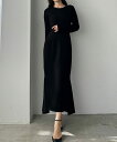 Louere 長袖ストレッチカットマーメイドワンピース/ルエレ(Louere)(4)