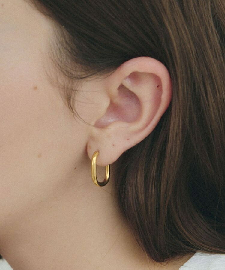 ステンレスワンタッチフープピアス／イェッカ ヴェッカ（YECCA VECCA）