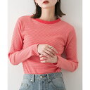『WEB限定』クルーネックリンガーボーダーTシャツ/センスオブプレイスバイアーバンリサーチ(SENSE OF PLACE)