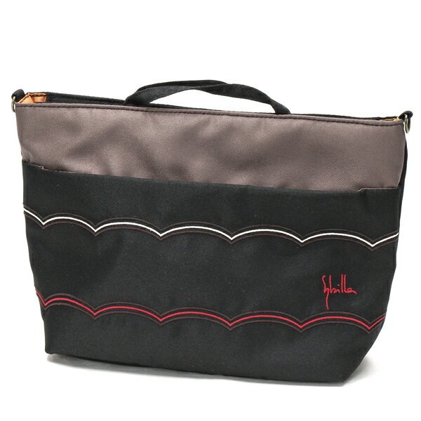 美品✳︎ Sybilla(シビラ)2WAYレザートートバッグ/ショルダー/牛革/黒 セール】 【2WAY】ラウンドフォルムレザーバッグ （ショルダー