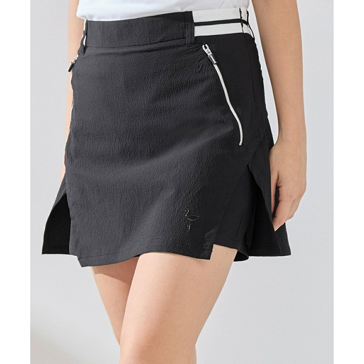 【吸水速乾】シアサッカーフレアスカート／ジュン＆ロぺ（JUN＆ROPE'）