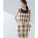 RITA ROW/Checkered smocked body top/ナノユニバース(NANO universe)