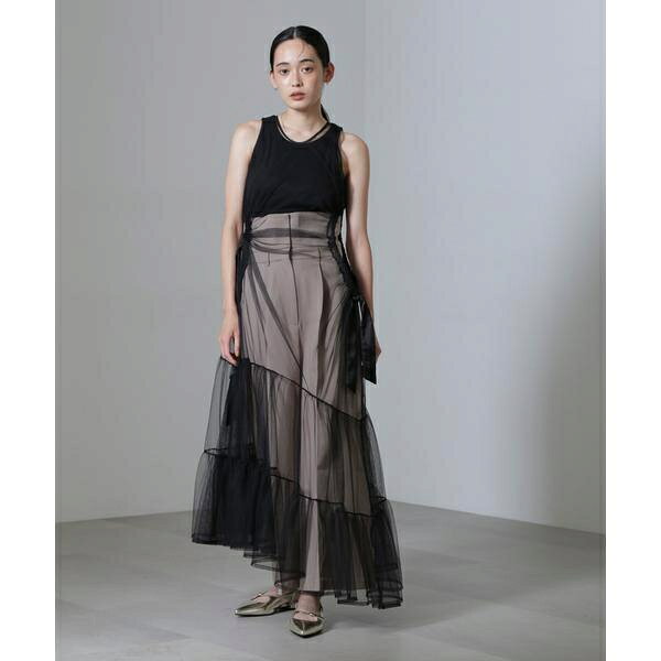 ESTHE／Tiered Tulle Cut-Out MaxiDress／ナノユニバース（NANO universe） 0101marui-12820516 丸井(マルイ)楽天市場店 サンプル画像3