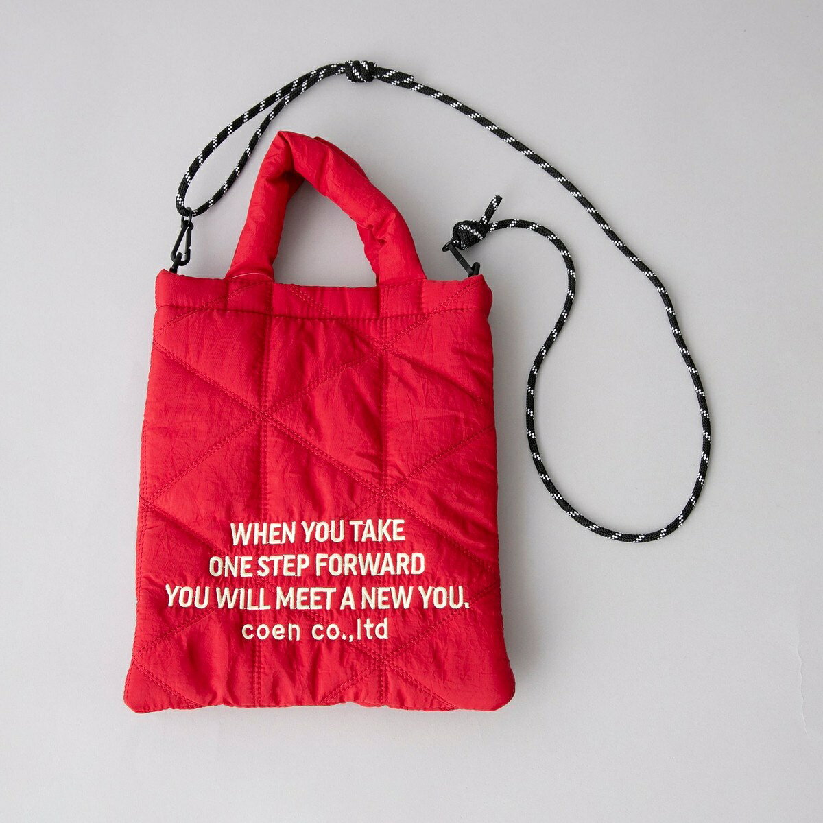 ロゴ刺繍 幾何柄 キルト2wayショルダーバッグ／コーエン（coen）のサムネイル