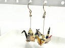 鶴ピアス 黒/十人十和(JuninTowa)