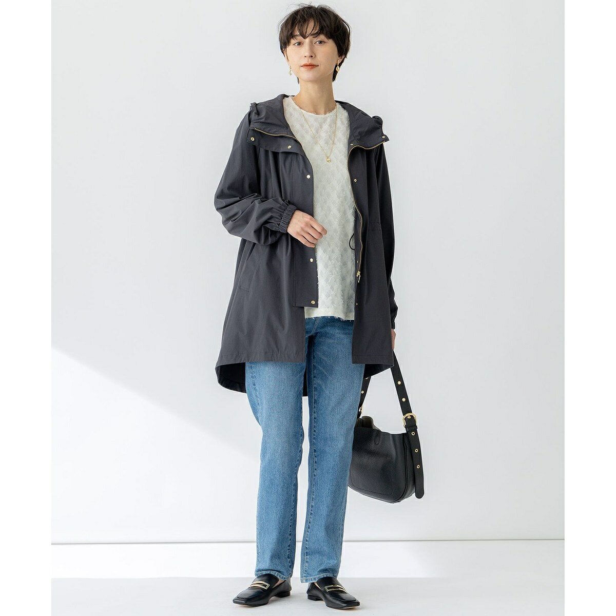 【撥水加工】ナイロン2WAYストレッチ フーデットアウター／23区（23KU） 0101marui-12821710 丸井(マルイ)楽天市場店 サンプル画像3