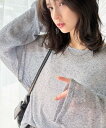 リラクシングなゆるニット。オーバーサイズグランジシアーニットトップス(長袖)/クラシカルエルフ(Classical Elf)