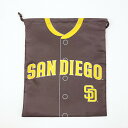 MLB(メジャーリーグ) パドレス 巾着(L) (ユニフォーム柄) キッズ スクール 野球/パーフェクト・ワールド・トーキョー(Perfect World Tokyo)