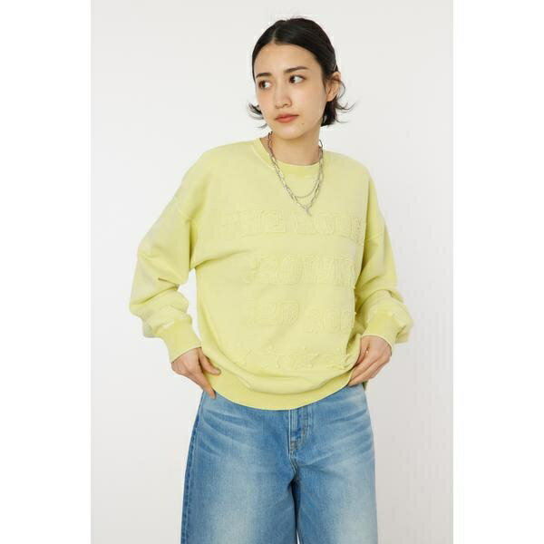 RCS加工パッチロゴスウェット／ロデオクラウンズ ワイドボウル（RODEO CROWNS WIDE BOWL）