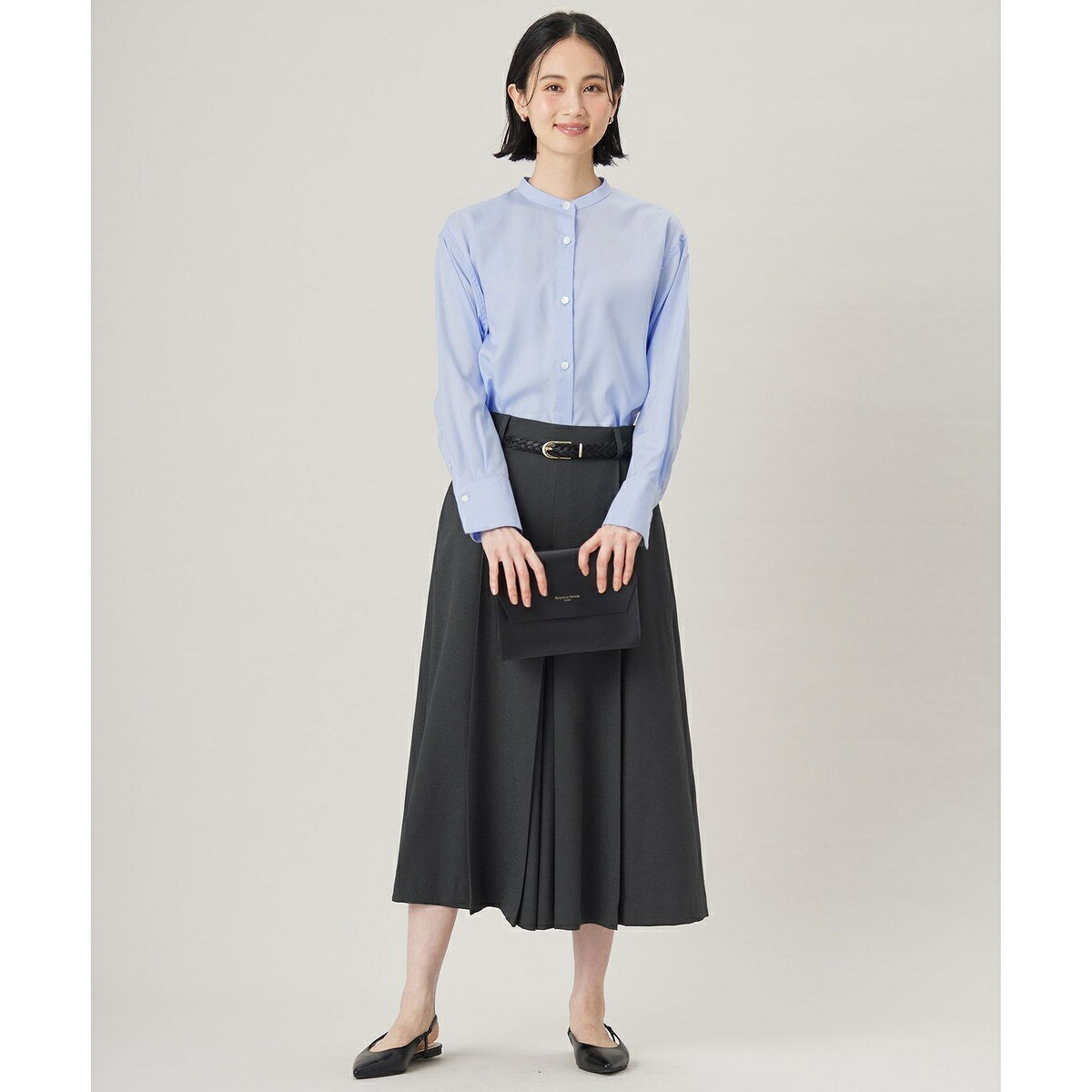 【セットアップ対応・接触冷感・洗える】リネンライクシンセティックキュロット パンツ／自由区（JIYU-KU） 0101marui-12823821 丸井(マルイ)楽天市場店 サンプル画像3
