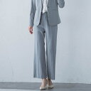 コンフォートストレートワイドパンツ≪洗濯機で洗える/セットアップ対応≫/ロートレアモン(LAUTREAMONT)