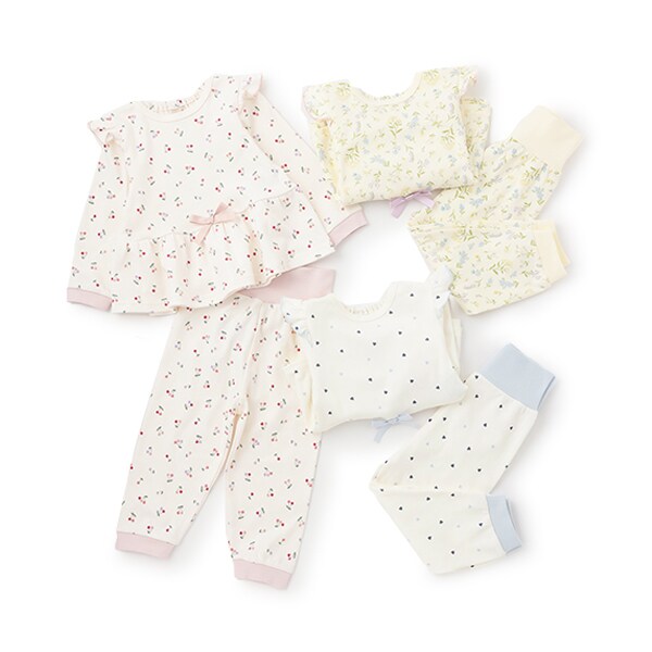 GIRLS長袖パジャマ／プティマイン（petit main）