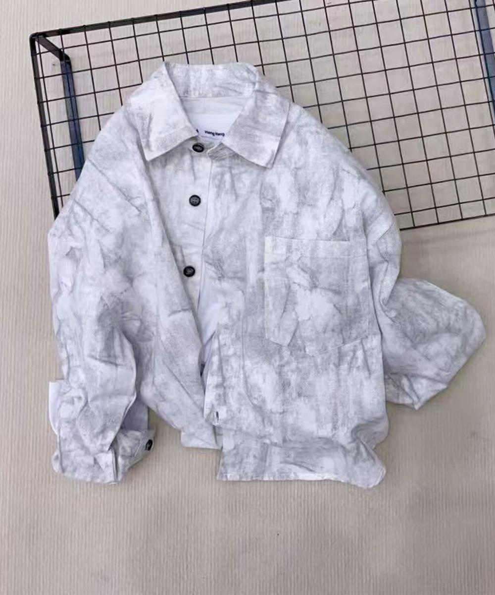 【aimoha KIDS】キッズタイダイ柄シャツ／アイモハ（aimoha）