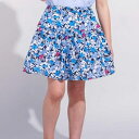 【お揃い】ドビーフラワーガーデンプリントキュロットパンツ(90~150cm)/ベベ(BeBe)