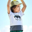 バイカラーアニマルプリント天竺半袖Tシャツ(80~140cm)/ベベ(BeBe)