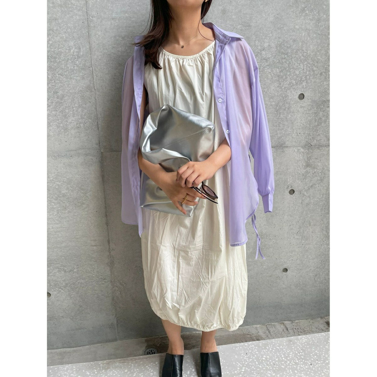 【ENIM BY VICKY】ノースリギャザーバルーンワンピース《洗濯機で洗える》／エニムバイビッキー（ENIM BY VICKY）