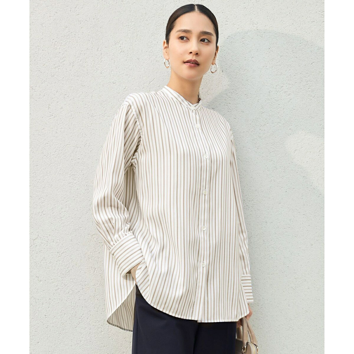 【洗える】SOMELOSバンドカラー ブラウス／自由区（JIYU-KU） 0101marui-12825016 丸井(マルイ)楽天市場店 パッケージ画像