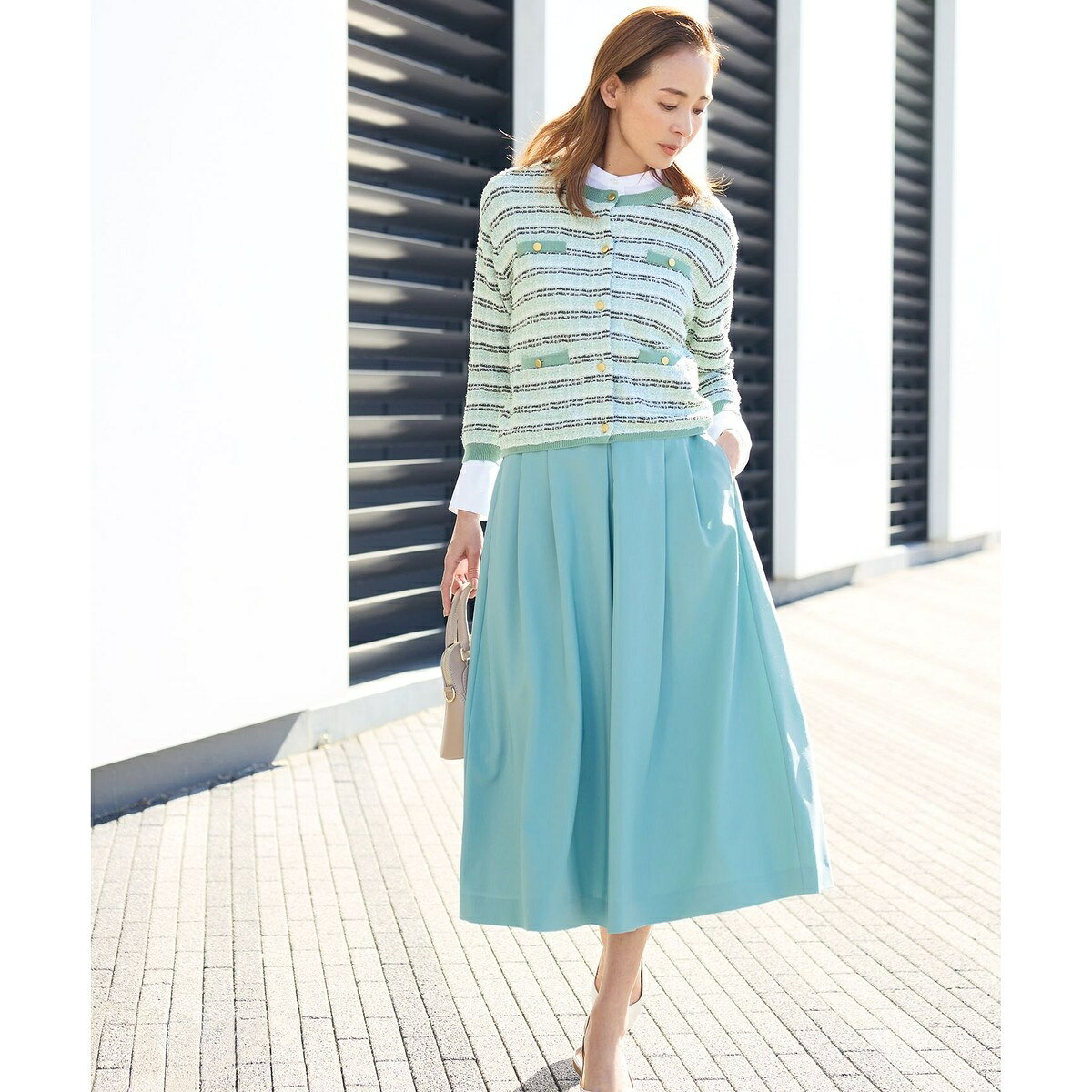【洗える】SOMELOSバンドカラー ブラウス／自由区（JIYU-KU） 0101marui-12825016 丸井(マルイ)楽天市場店 サンプル画像2
