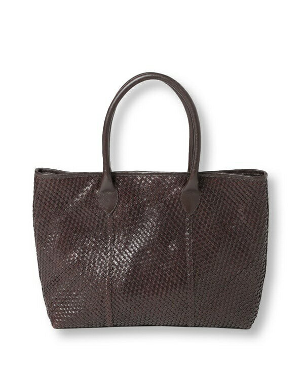 【HOLLINGWORTH COUNTRY OUTFITTERS】編み込みレザートートバッグ／メンズビギ（MEN'S BIGI）