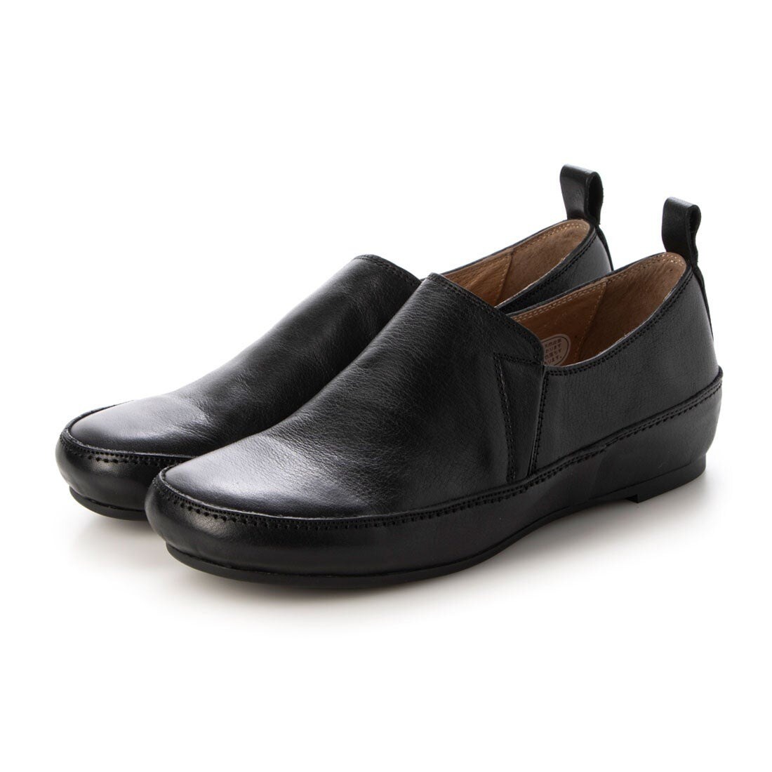 25春夏新作フラットボロネーゼ製法ラウンドトウスリップオンシューズ／サヤ（SAYA）