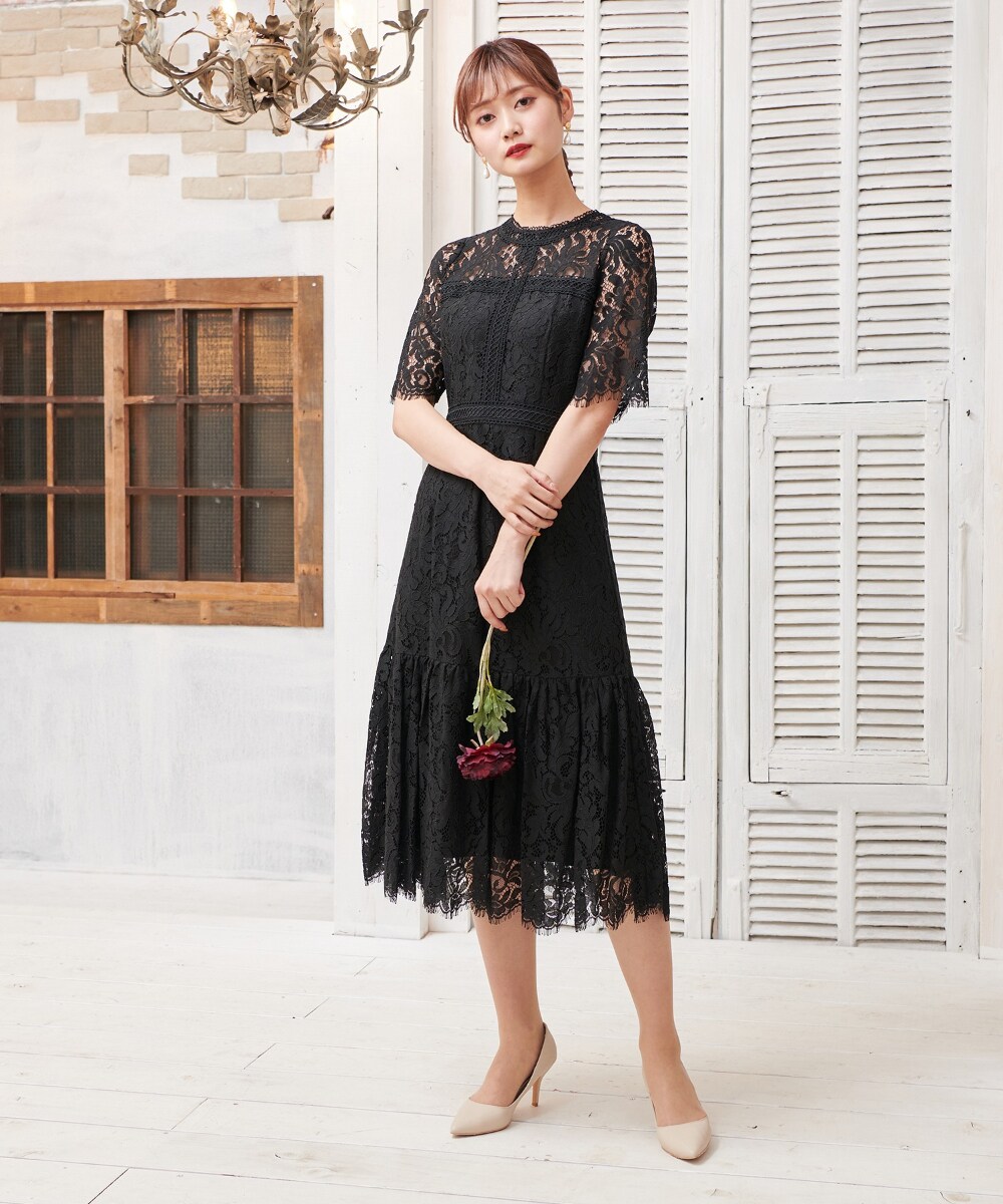 はしごレースワンピース／リブルーム（Rebloom）