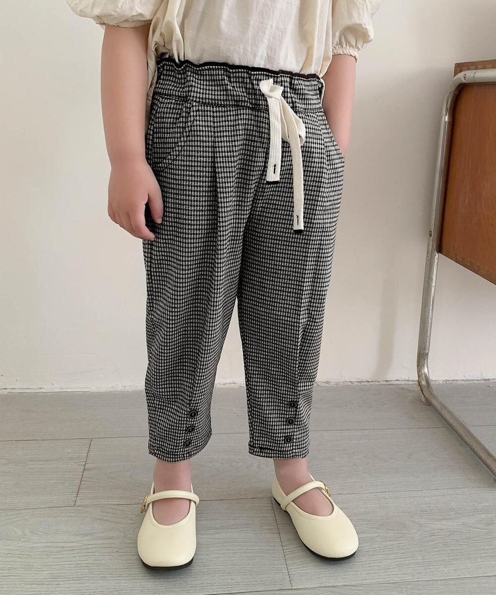 【aimoha-KIDS-】チェック柄ジョガーパンツ／アイモハ（aimoha）のサムネイル