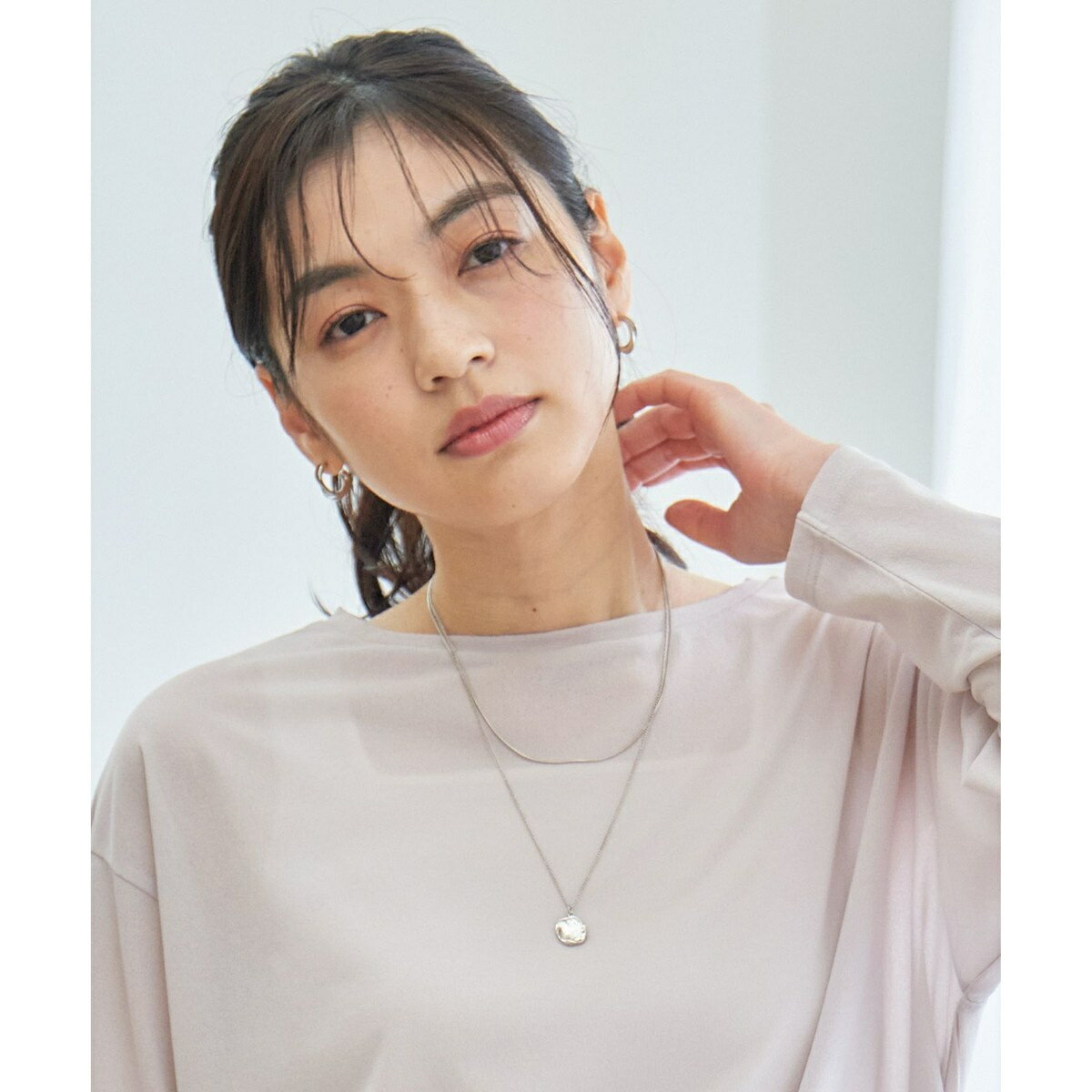 2連メタルモチーフネックレス／エニィ（any FAM）