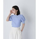 パフスリーブワッフルニット/ナチュラルビューティーベーシック(NATURAL BEAUTY BASIC)