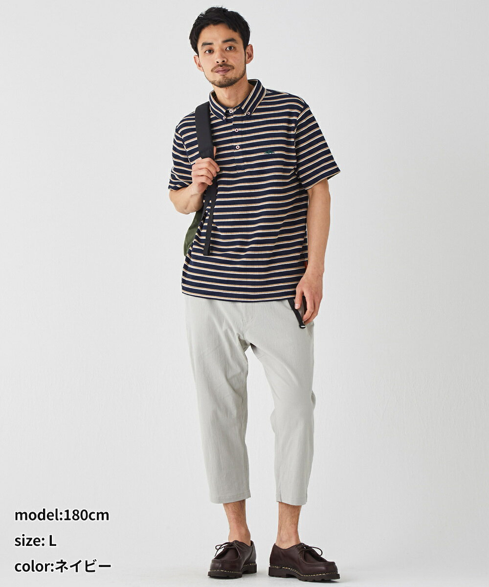 【接触冷感で涼しい！】リンクス カノコ ポロシャツ／クリフメイヤー（KRIFF MAYER）