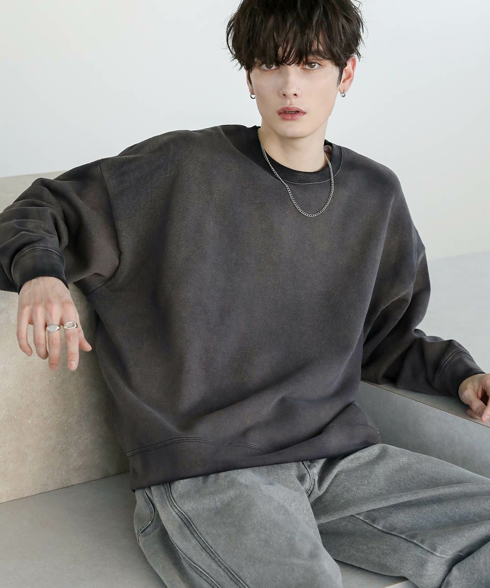 ピグメント加工ヘビーウェイトクルースウェット／アストロノミー（ASTRONOMY）