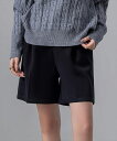 レディース 冬に溶け込む生地感。クラシカルフロントタックハーフパンツ/テディショップ(TeddyShop)