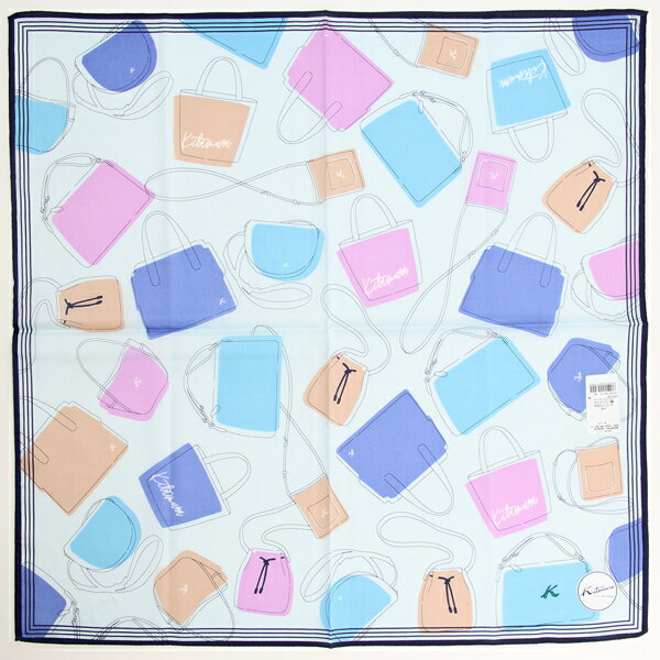 キタムラ　プリントハンカチ　カラフルバッグ　【キタムラ　Kitamura】／ブルーミング（BLOOMING）