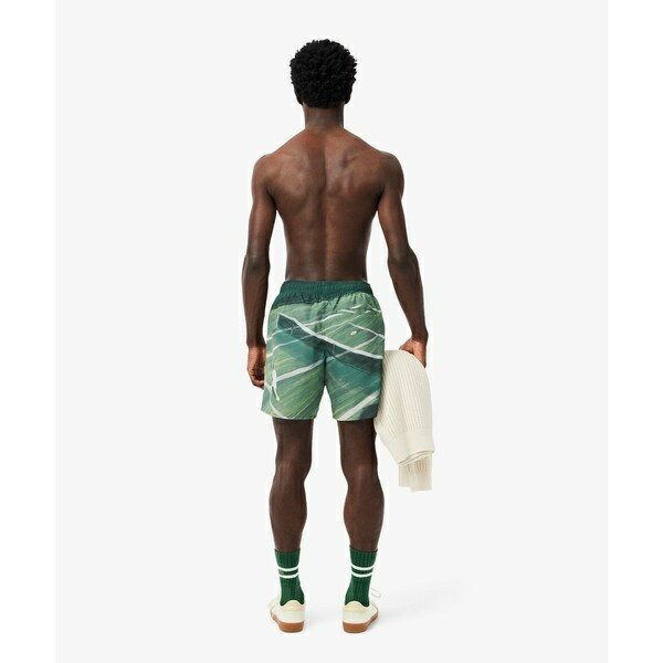 テニスマッチプリントスイムショーツ／ラコステ（LACOSTE）