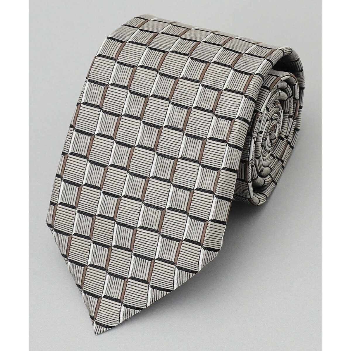 [型番：TRGOGS0070]柄から別注【日本製】ネクタイ京都西陣地区で織られる生地を使用。日本国内の職人による縫製です。 シンプルかつモダン、そしてひとさじのモード感をプラスしたGOTAIRIKUだけの特別なアイテムに仕上げました。ブラン...