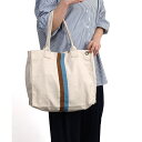 【COOCO クーコ】ダブルラインキャンバス トートバッグ A4対応/クーコ(cooco)