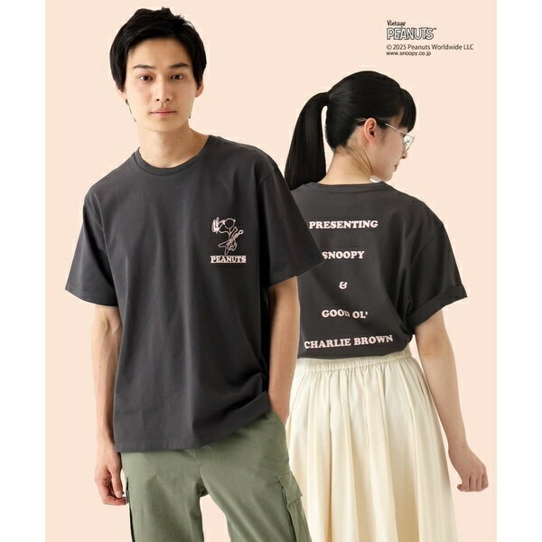 【洗える】ビンテージスヌーピーTシャツ／MKオム（MK homme）
