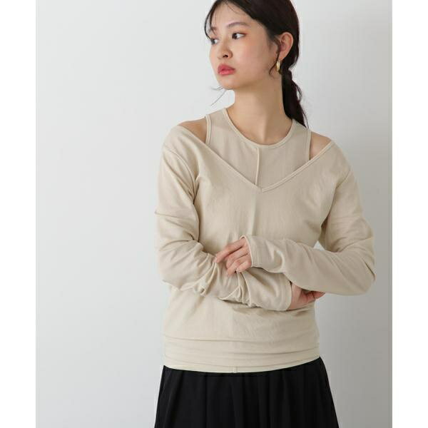 タンク×ロンTレイヤードカットソー／エヌ ナチュラルビューティーベーシック（N.Natural Beauty Basic*）