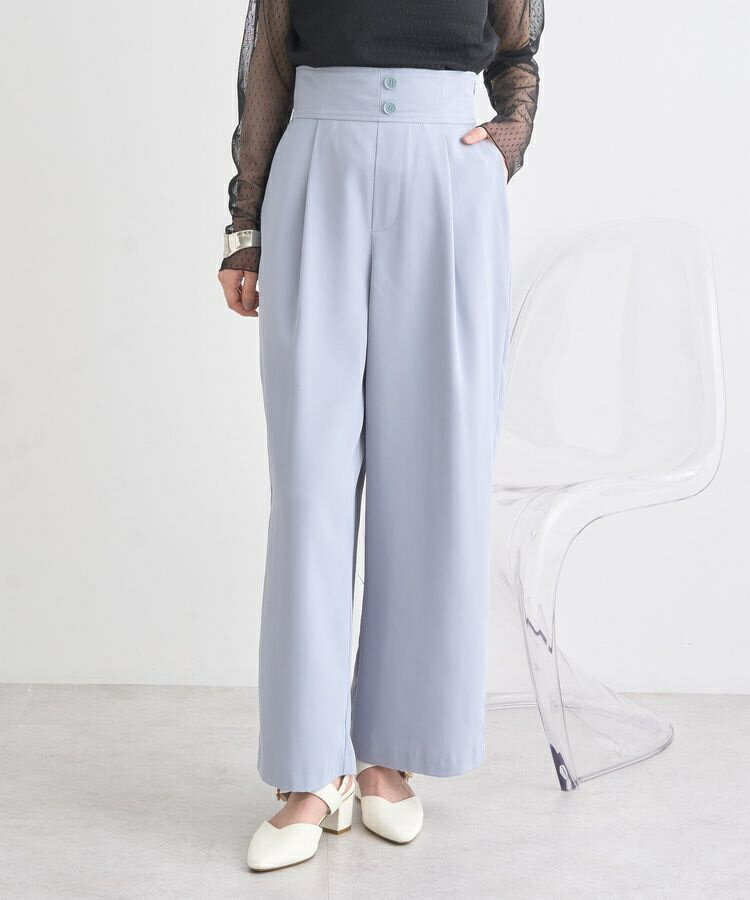 ハイウエストワイドパンツ／アースミュージック＆エコロジー（earth music＆ecology）