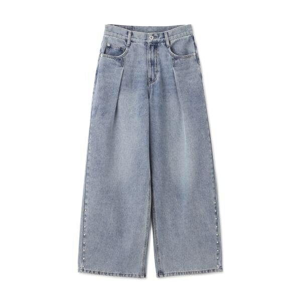 スタッズ付きタックワイドデニムパンツ／フリーズマート（Free's Mart）