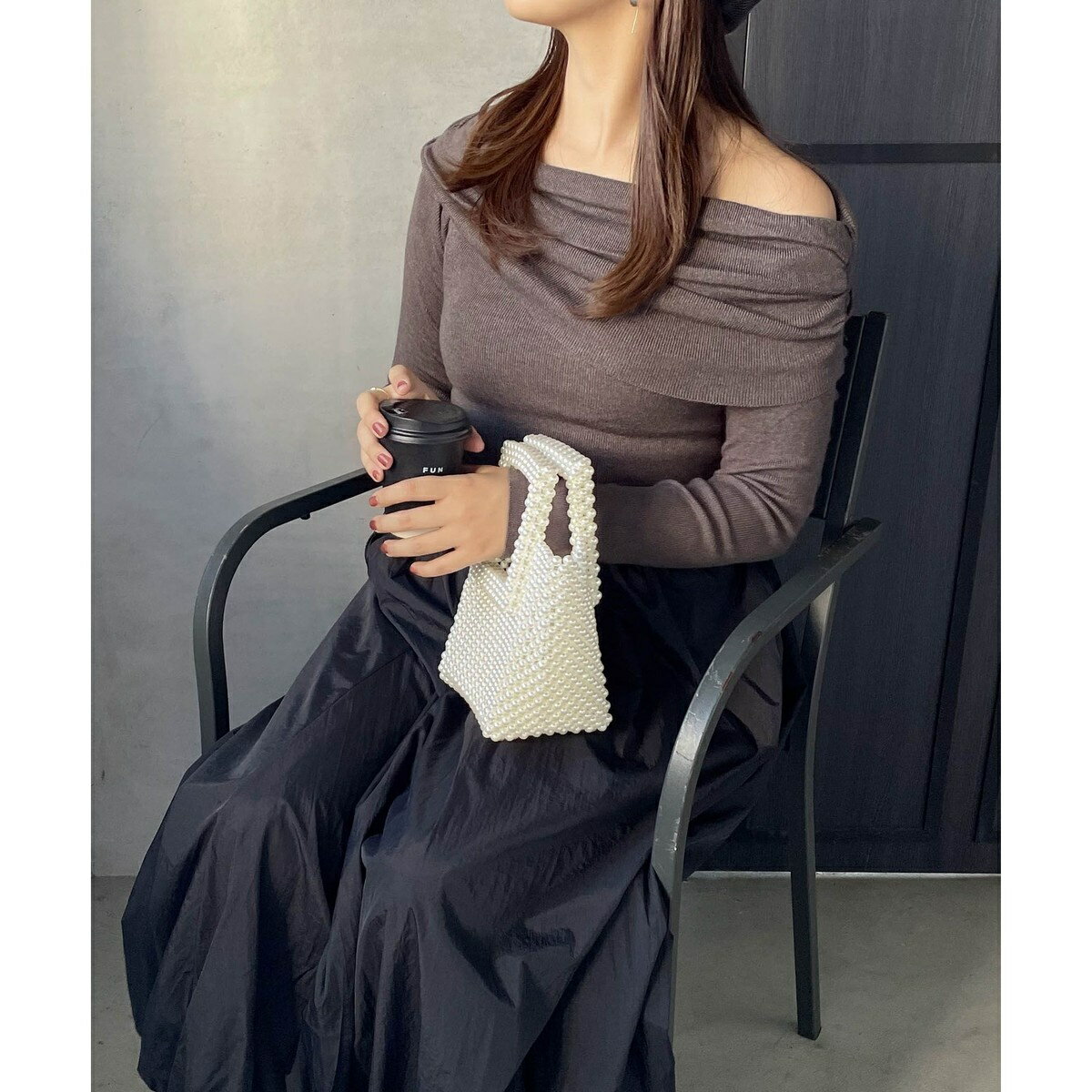 オフショルニットトップス≪手洗い可能≫／ケティシェリー（ketty cherie）