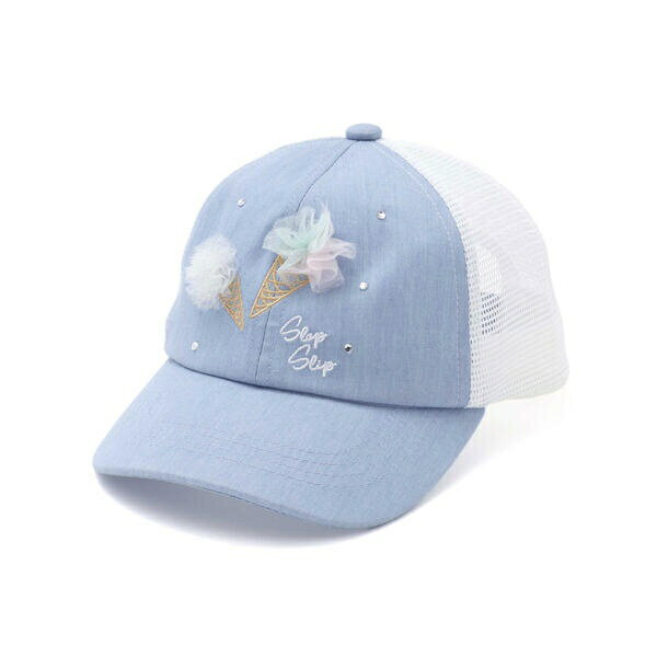 チュールアイスクリームキラキラホットフィックスメッシュキャップ(52~54cm)／スラップスリップ（SLAP ..