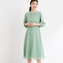 【夏SALE/マシンウォッシュ可】フラワープリントワンピース/リフレクト(Reflect)