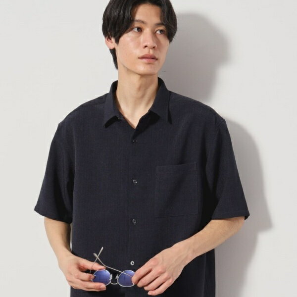 リネンライク半袖シャツ セットアップ可/ザ ショップ ティーケー(THE SHOP TK)