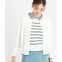 【夏SALE/手洗い可/アンサンブル可】バイカラーカーディガン/リフレクト(Reflect)