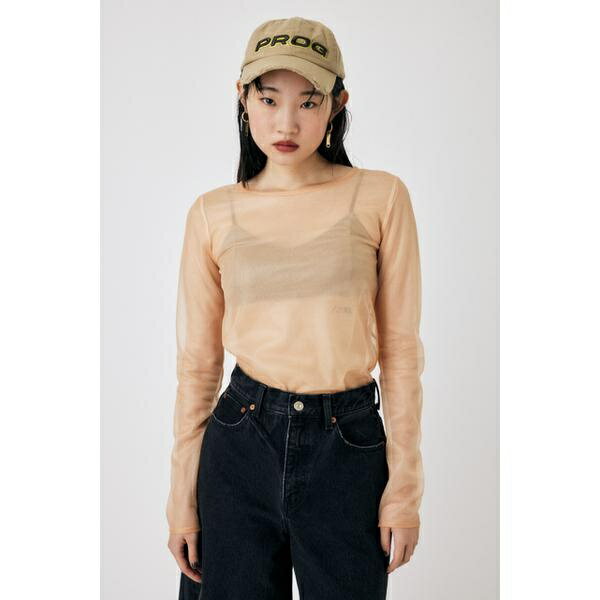 REVERSIBLE GLITTER SHEER トップス／マウ